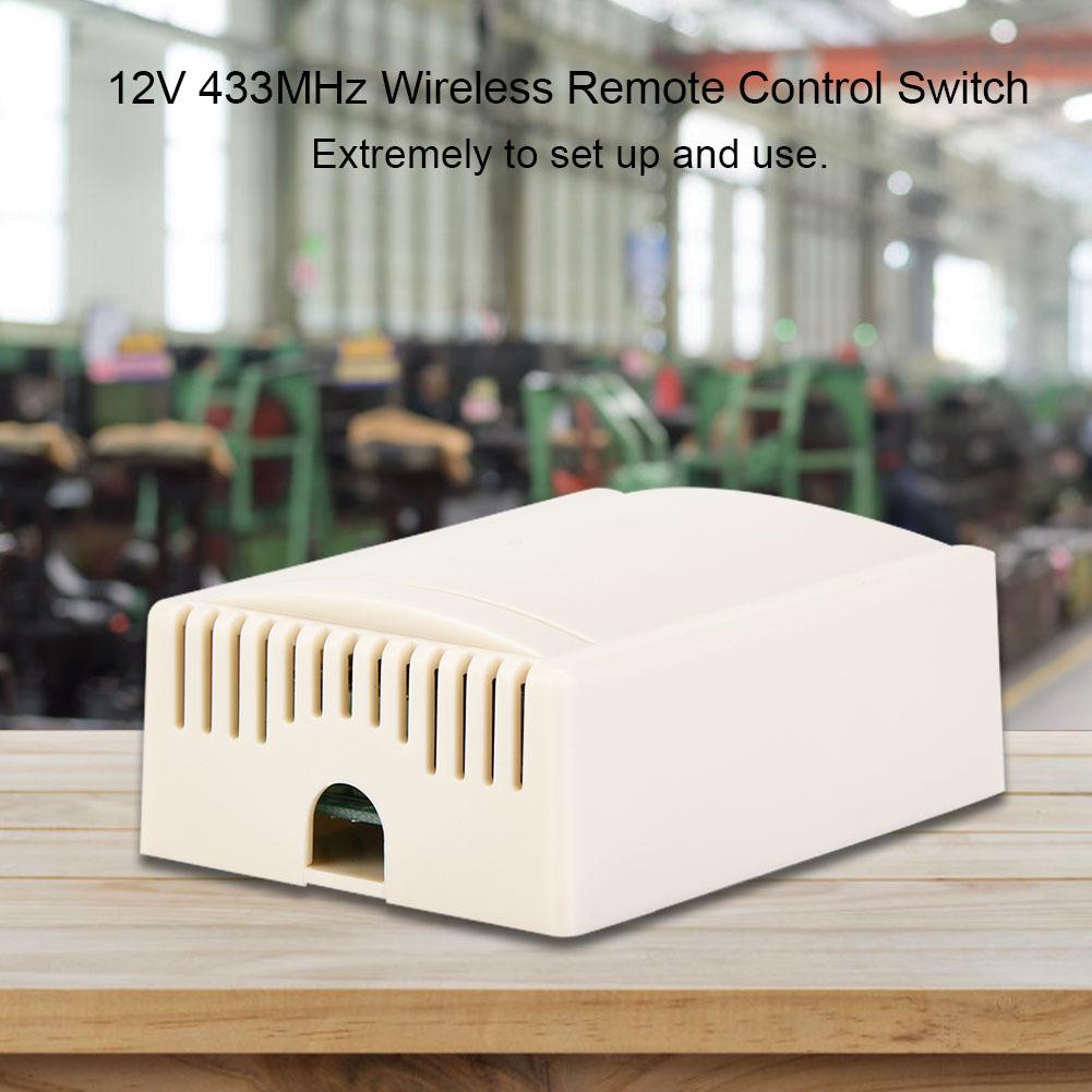 12V 433MHz Wireless Remote Control Switch Relay Receiver  RF Transmitter