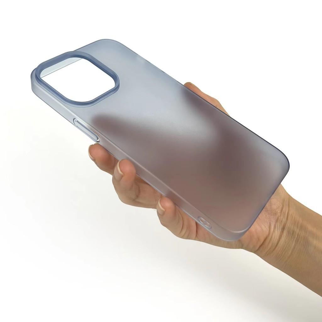

Ультратонкий матовый полупрозрачный чехол для телефона Iphone 15 14Promax 13pro 12Pro с защитой от отпечатков пальцев и царапин защищает десятки For iPhone 15 pro синий