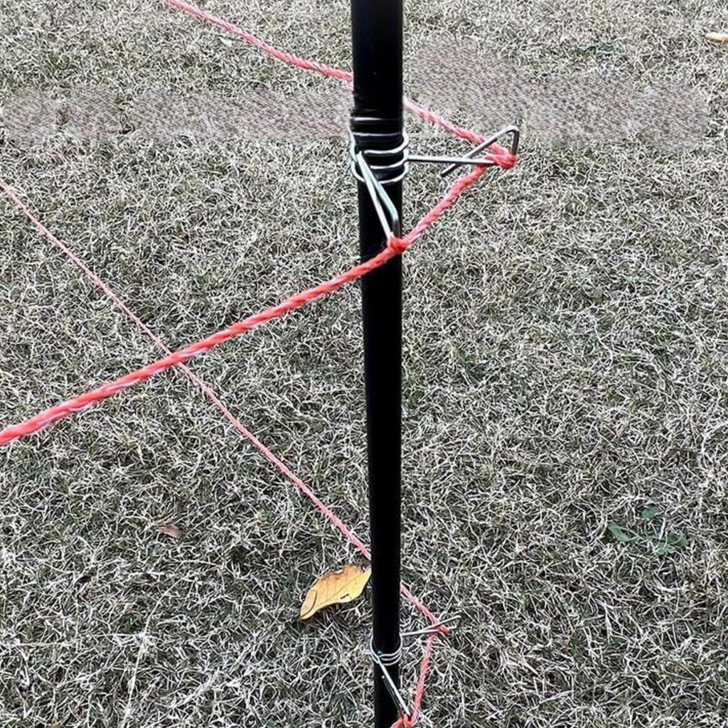 Active Island Hook Insulators, 50-Piece Set, for FRP Poles, Electric Fence, Stainless Steel, A037 (20mm Diameter)