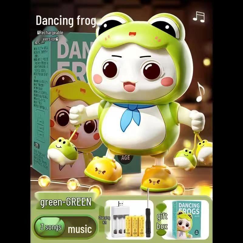 Dancing Frog Robot Toy with Lights & Music - Educational Gift for Kids