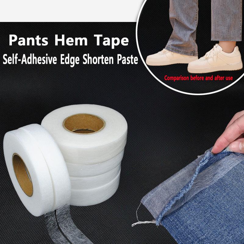 60M Pants Hem Tape Self-Adhesive Edge  Jean Clothes Length Shorten DIY Sewing Accessories Pasting Double-Sided Non-Woven
