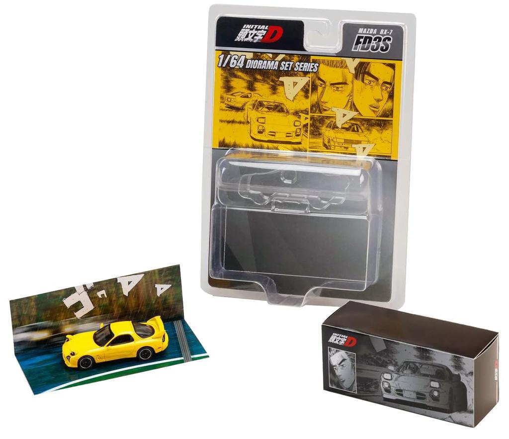 MAZDA Project D Keisuke Takahashi VS Wataru Akiyama 1/64 RX-7 (FD3S) D/Initial