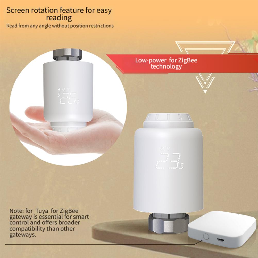 Programmable Heating Control Smart Radiator Thermostat Custom Heating Schedules Energy Efficient Thermostat For TUYA App