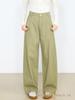 Yi Fei Women's Autumn 2025 Cream White Curved & Straight Leg Wide Denim Pants