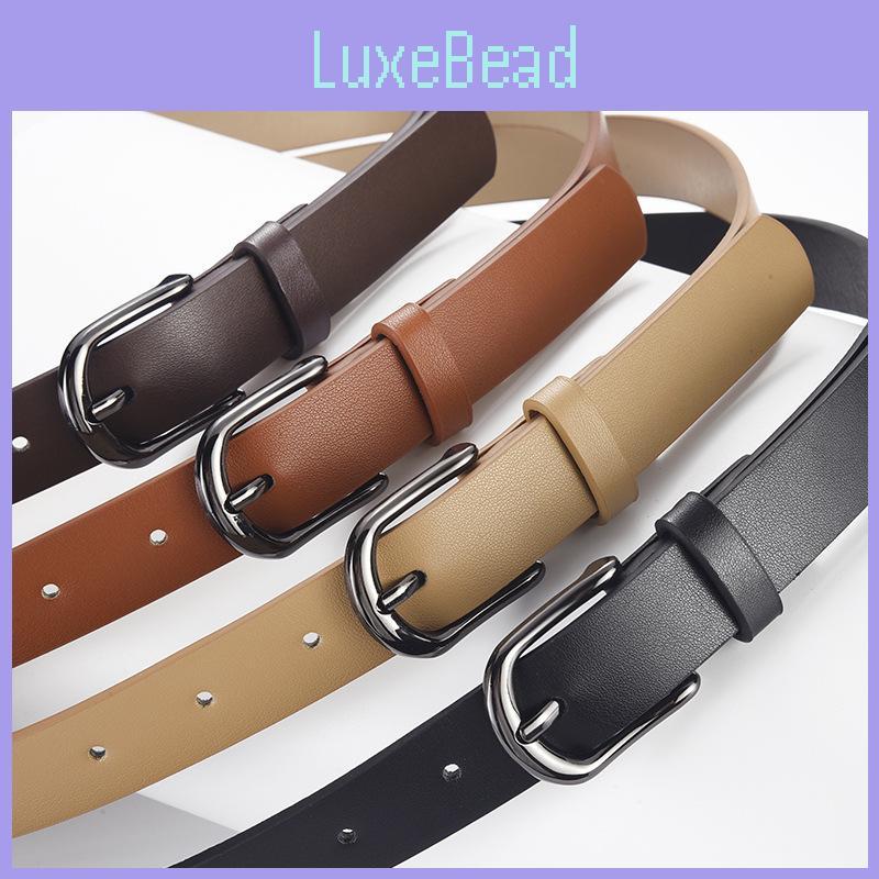 2024 New Stylish Black Pu Leather Belt With Durable Metal Buckle For Unisex Fashion