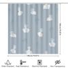 Vintage Classic Greek Bust Print Shower Curtain Decor Home Decoration Waterproof Fabric Light Blue 81 X 72 Inches (205 Cm) 39X