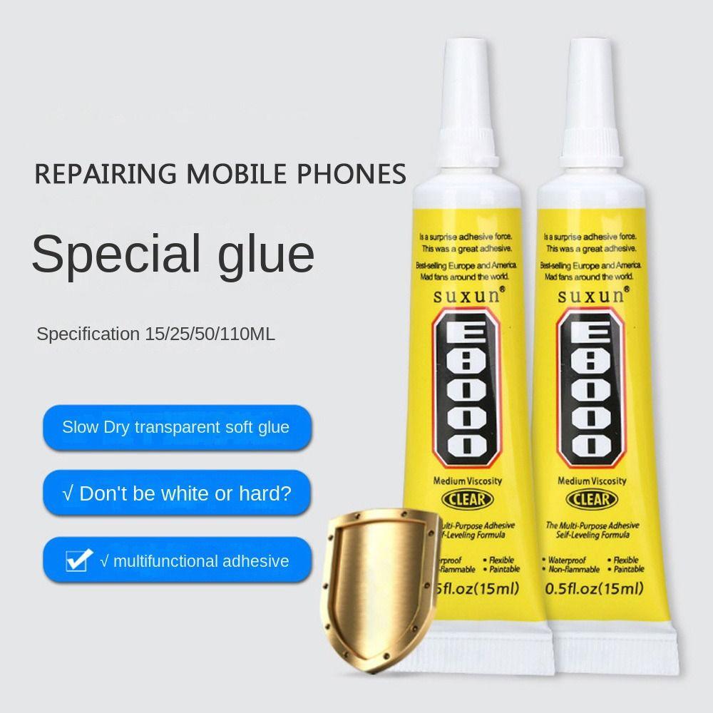 E8000 Rhinestones Gems Craft Glue Transparent Mobile Screen Adhesive  Jewellery Repair
