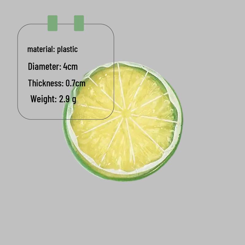 Lemon Slice Simulation Fake Fruit Model for Photography and Home Decoration