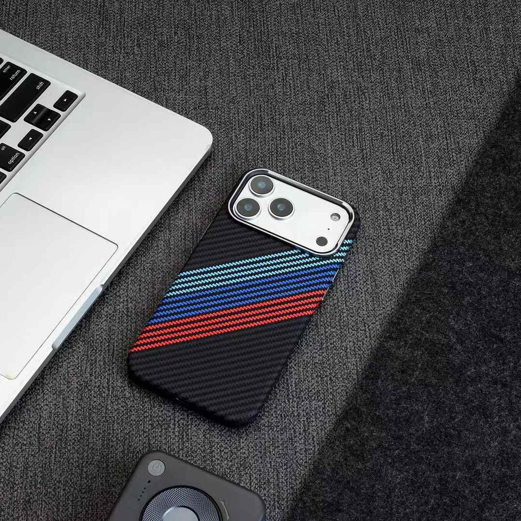 Luxury Carbon Fiber Texture Magnetic Case For IPhone 17 Pro Max Air 16 15 14 13 12 Pro Metal Lens Frame Button Shockproof Cover