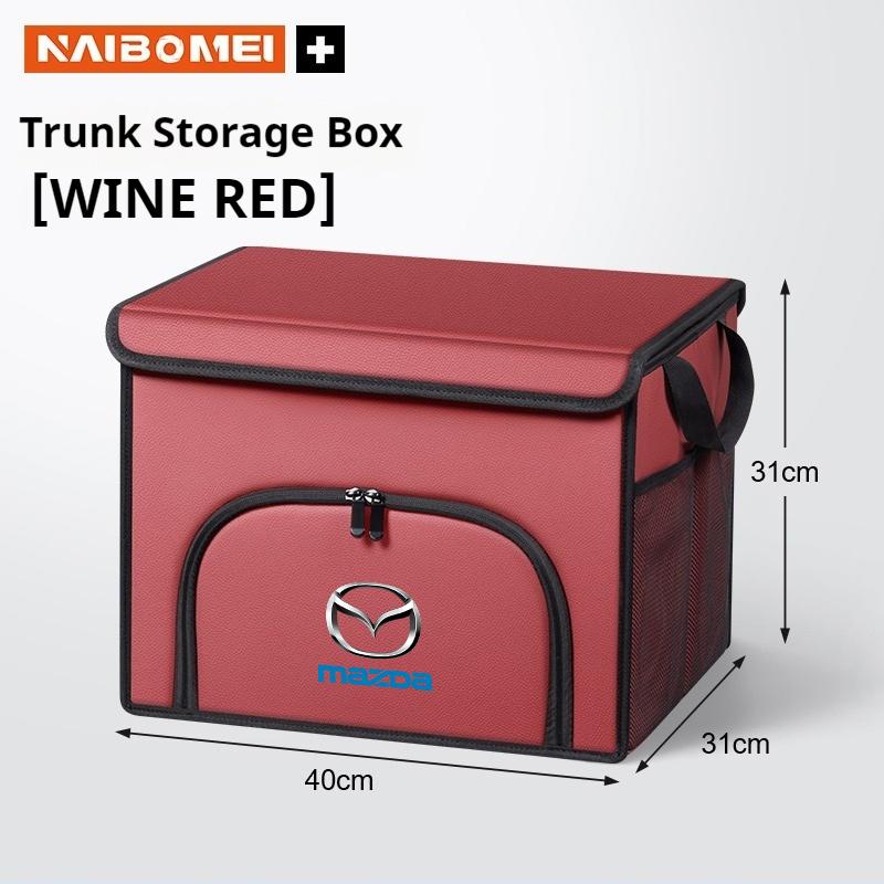 Car trunk large capacity Foldable storage box shoe storage organizing box Fit For Mazda 3 MX-5 CX-5 CX-8 CX-9 BT-50 CX-60 6 2025
