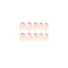 Wearable Pink French Tip Nail Art - Short Fake Nails