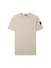 Stone Island Solid Color Classic Crew Neck Cotton T-Shirt with Badge