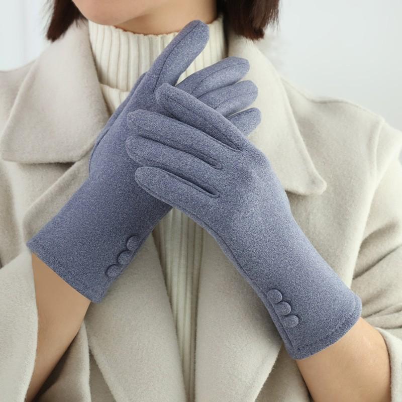Windproof Touchscreen Gloves For Driving And Cycling, Winter Warmth, Student Thick Winter Fleece, Driving And Cycling In Winter.