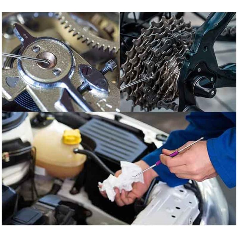 Universal Professional Grade Double End Car Repair Hook Pick Tool With Ergonomic Grip Suitable For O Rings Seal Removal