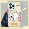Bone puppy for apple 17 cute phone case iphone16e mirror holder 14 cute 15 cartoon girl