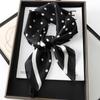 Lady Hair Dot Scarf Female Silk Square Scarves Head Wraps for Women Bandana Fashion Foulard Shawls Female Neckerchief Summer