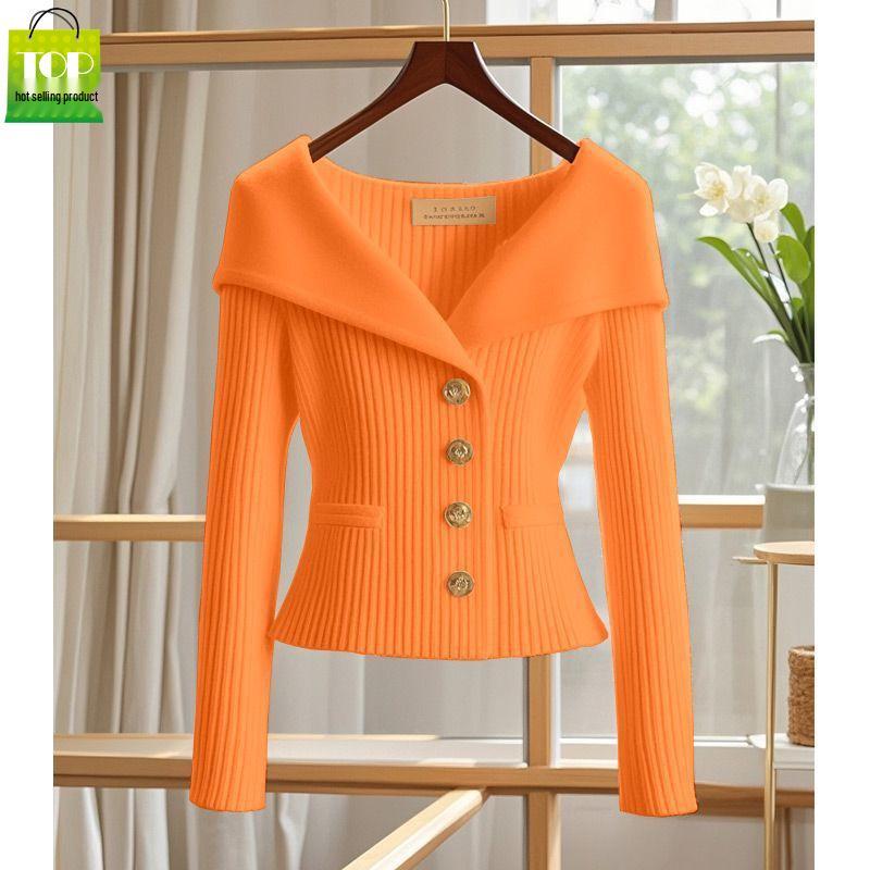 Stunning Chic Women's Slimming Knit Sweater - Unique Spring/Autumn 2025