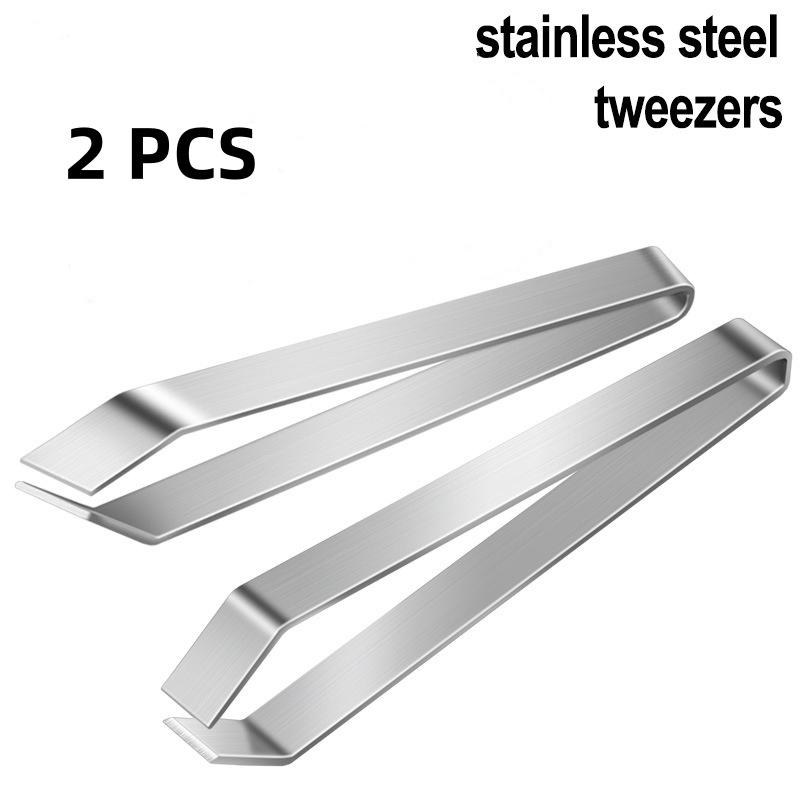 Stainless Steel Hair Puller Gadgets Kitchen Pig Hair Clipper Chicken Hair Remover Fish Bone Remover Pig Hair Clip Kitchen Things
