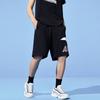 Anta American Vintage Logo Print Knitted Sports Casual Shorts Men Shorts Black 952328310-1