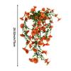 1PCS Artificial Fake Morning Glory Hanging Flowers Lifelike Outdoor Decor Garden Wall Hanging Plants Wedding Decoration