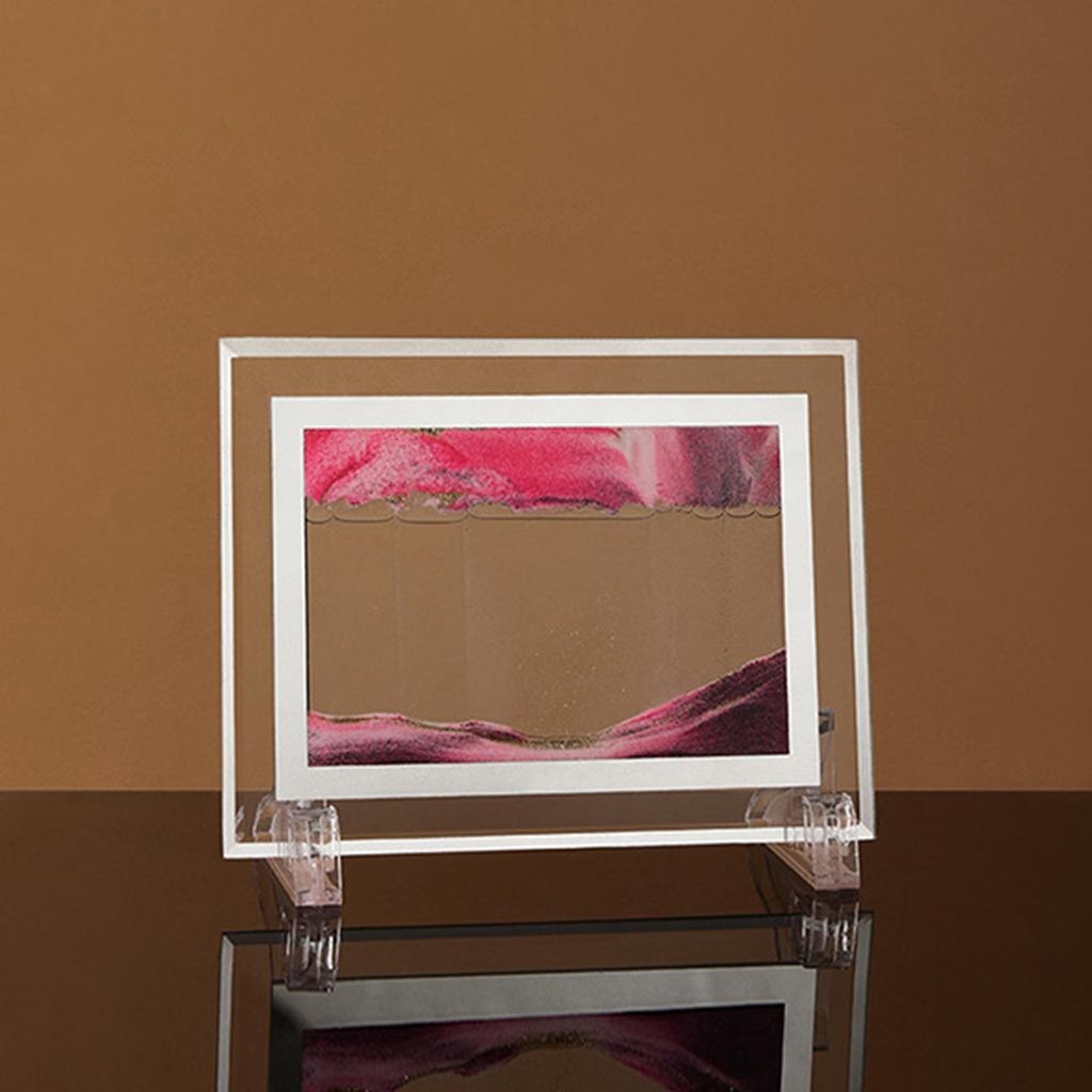 3D Quicksand Painting Ornament Creative Moving Sand Art Painting Dynamic Sandscapes for Home Office Desktop Flowing Decoration