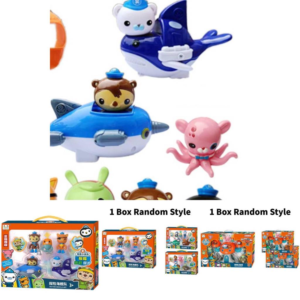 Autentico Set Regalo per Ragazzi con Peluche del Capitano Barnacles Peso Kwazii degli Octonauts