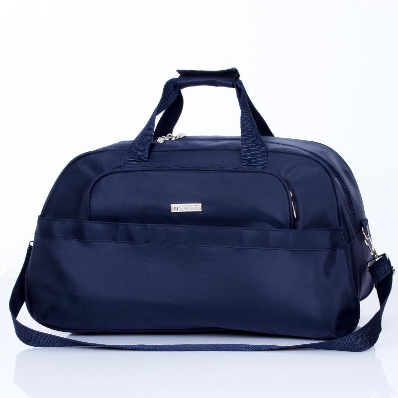 

Дорожная сумка большой вместимости в корейском стиле - женская сумка кроссбоди, на плечо и для спортзала из ткани Оксфорд Small темно-синий