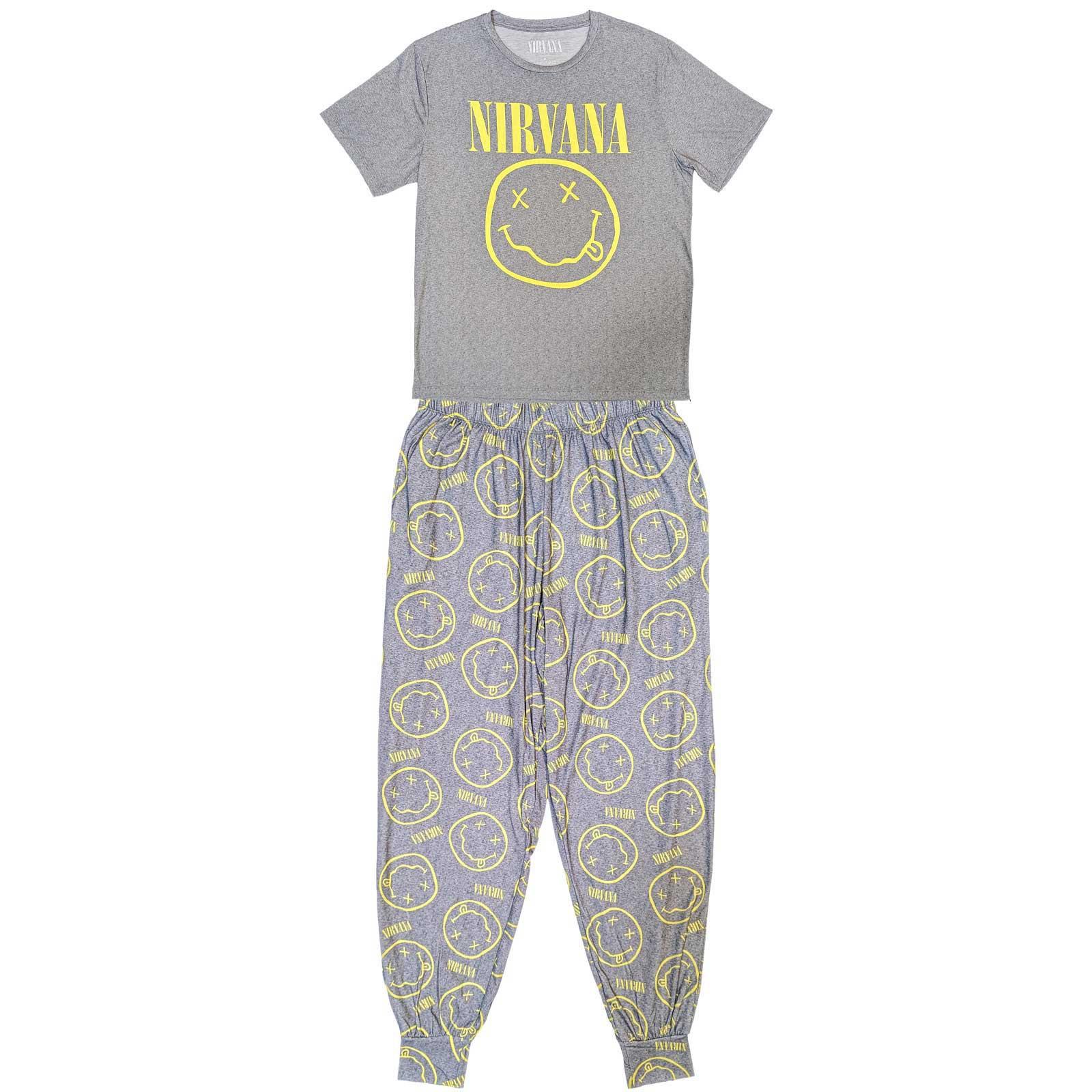 Nirvana Pyjamas: Yellow Smile OFFICIAL NEW XXXL