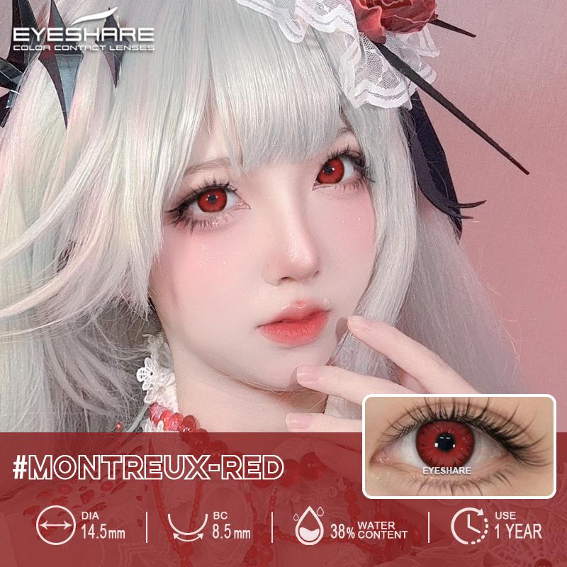 Eyeshare Cosplay Color Contact Lenses for Eyes Anime Purple Eyes Contacts Lenses Colorful Makeup Eyes Lenses Yearly 2pcs/pair
