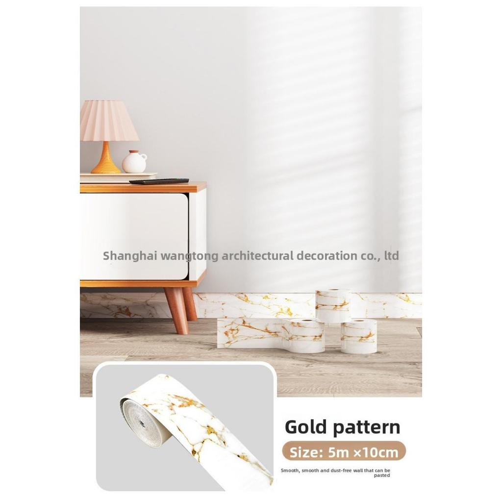 Thick Roll, European Style Marble Tile Panel Wallpaper, Self-adhesive PVC Imitation Brick, DIY Detachable, Floor and Wall Protection Strip