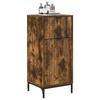 Bathroom Cabinet with Door Smoked Oak 39.5 x 36 x 88 cm