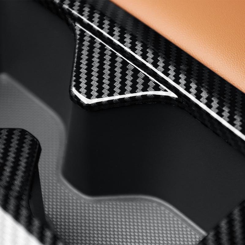 For SSANGYONG TORRES/TORRES-EVX/ACTYON Car Tuning Carbon Fiber Rear Row Water Cup Cover Trim Interior Gauges Parts Accessories