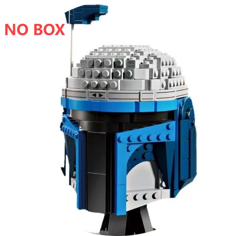 Hełm Pilota Myśliwca Kosmicznego Klocki do Budowania Dekoracja Biurka Bobas Leias Jangos Kylos Fetts Rens Klocki Prezent Upominki na Przyjęcie