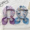 Korean Literary And Versatile Fashion Scarf Spring And Summer Cotton And Linen Small Square Scarf Silk Scarf Femininity Headband Scarf