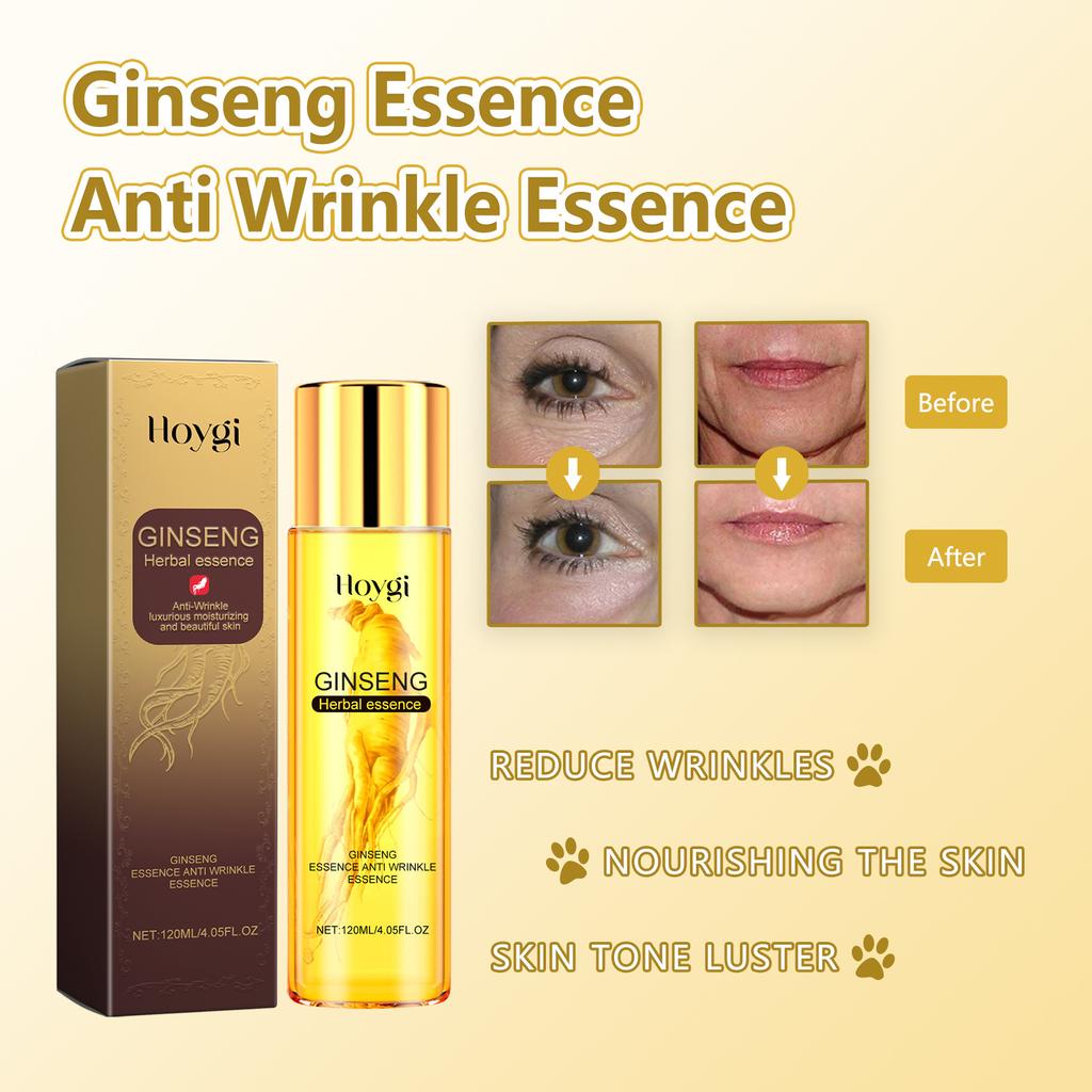 120ml Face Serum Anti Aging Ginseng Essence Nicotinamide Facial Lifting Collagen Essence Skin Care Whitening Serum
