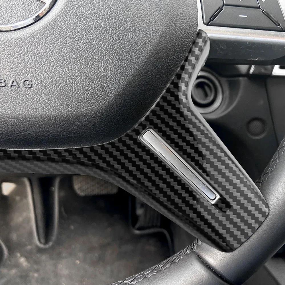 For Mercedes Benz C E M ML GL GLS G Class W204 W212 W166 W463 Steering Wheel Panel Trim Cover Sticker Interior Accessories