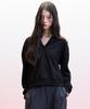HAE BY HAEKIM [Atelier] Layered Collar Sweatshirt_Black