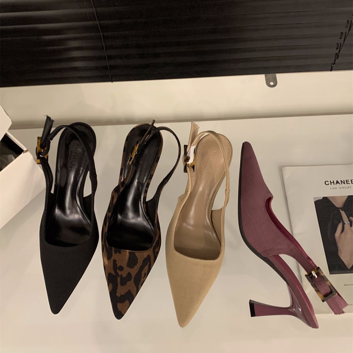 

Нишевые французские босоножки на высоком каблуке с застежкой-мешком, туфли-феи 2025 года, новые весенне-летние туфли для светских львиц, черные туфли-одиночки 35