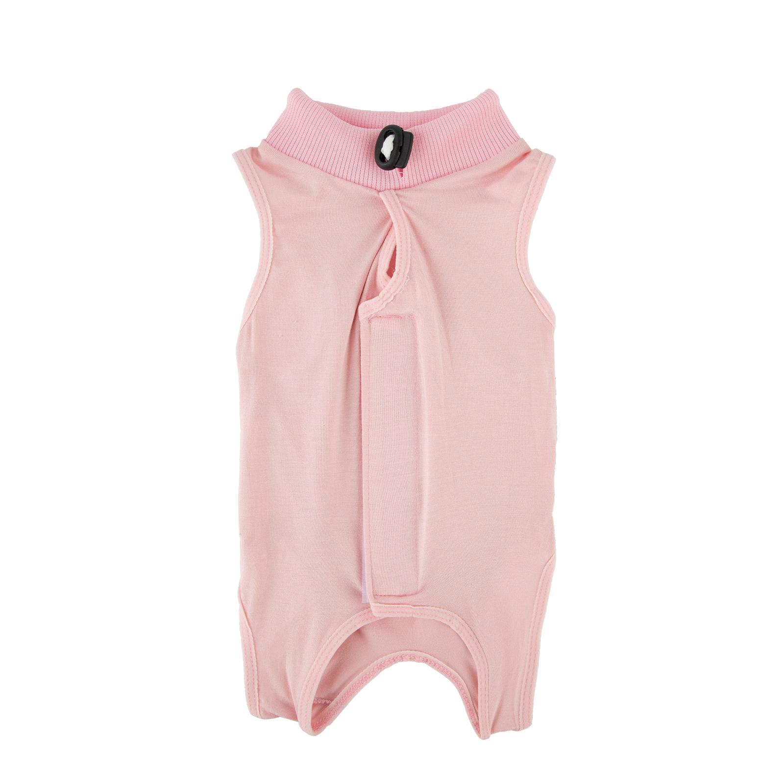 

Стерилизационный костюм для кошки Отлучение Стерилизованная одежда для кошки После операции Защита от вылизывания S розовый