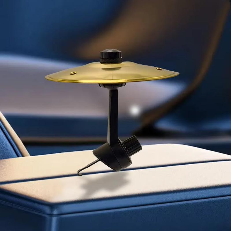 1/2PC Car Crash Cymbal Air Vent Mini Drum Car Drum Cymbal Air Vent Car Hand-shooting Cymbals Musical Instrument For Car Interior
