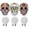 Premium Golf Ball Marker with a Standard Magnetic Hat Clip Skull Golf Ball Marker Hat Clip for Men Women 5