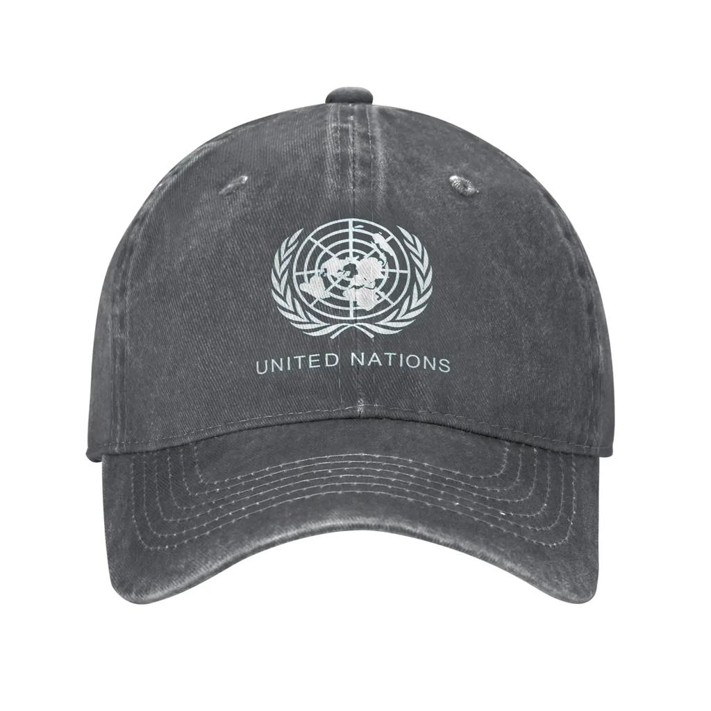 United Nations Washed Baseball Cap Trendy Sun Trucker Hat Summer Couple Women Running Hippie Baseball Caps