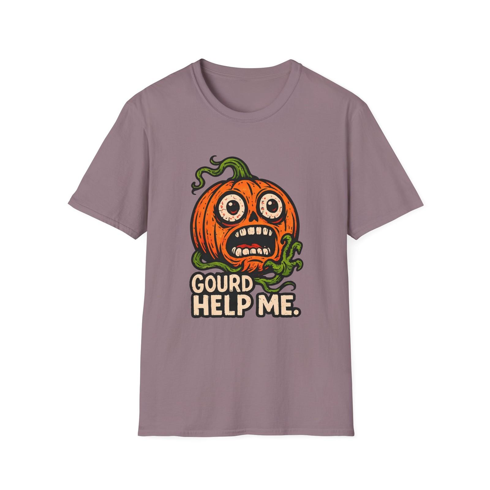 Unisex Softstyle T-Shirt Mens Womens Tees Top Screaming Jack-O’-Lantern Vine Claw Halloween Fall L