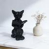 Reading Cat Statue Ornaments, Scholar Cat Sculptures, Wearing Glasses, Fully Immersed In Books, Elegant Cats, Cat Lovers Gifts