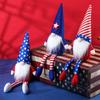 Creative Independence Day Gnome Doll Figurine With Patriotic Hat And Legs For Festive Decor