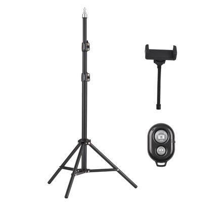 Andoer Přenosný kovový stojan na světlo 210 cm/83 palců Nastavitelný fotografický stativ pro velké zatížení 1/4