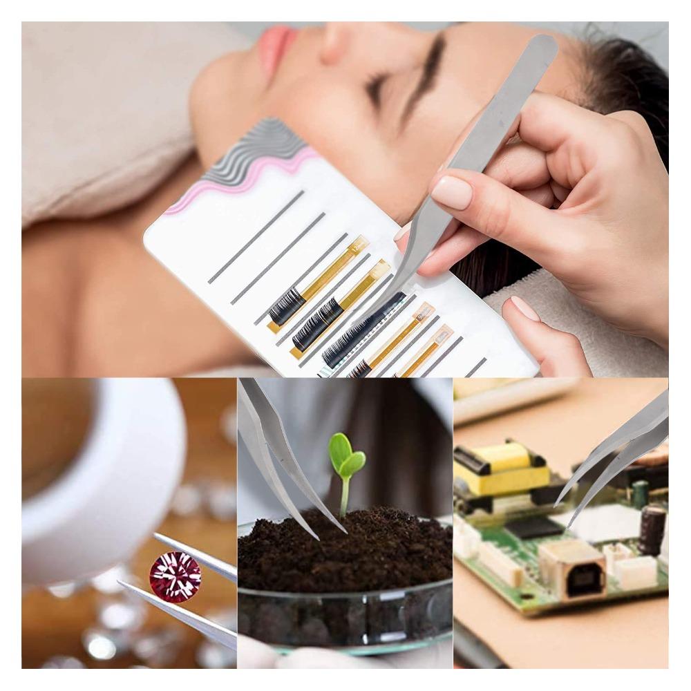 Curved Tip Curved Tip Nail Art Tweezers Multifunctional Nail Decor Tweezers  For Nail Art