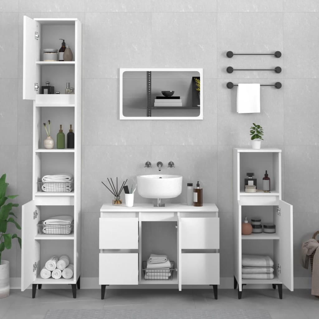 Vidaxl Under-Sink Cabinet, White, 80X33X60 Cm