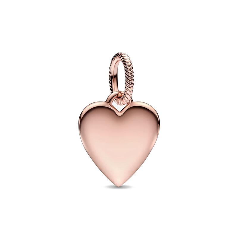 Exquisite rose gold plated pink star moon peace heartshaped pendant bead fit original copper bracelet necklace Do It Yourself jewelry