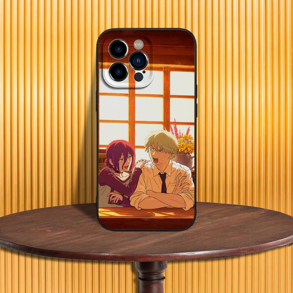 

Movie R-Reze Denji Phone Case For iPhone 17,16,15,14,13,12,11,Pro,Max,Plus,X,XS,SE4,E,Mini,Soft Black Case iPhone15